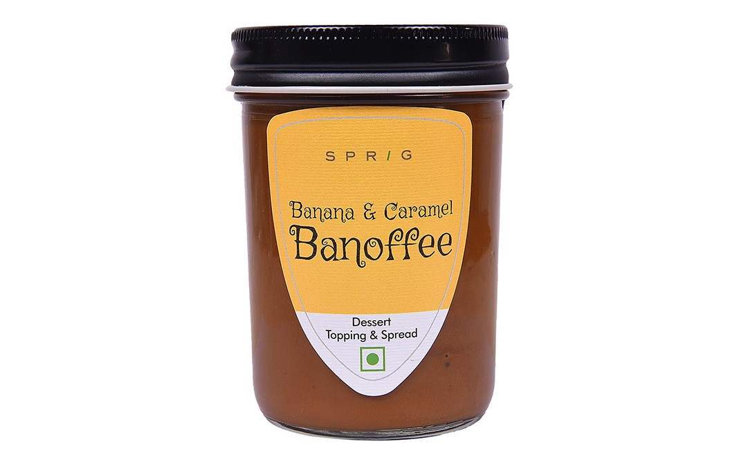 Sprig Banana & Caramel Banoffee   Glass Jar  290 grams